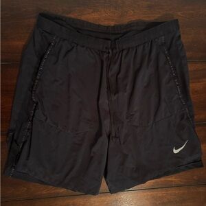 Nike Running Division Black Shorts - Large
